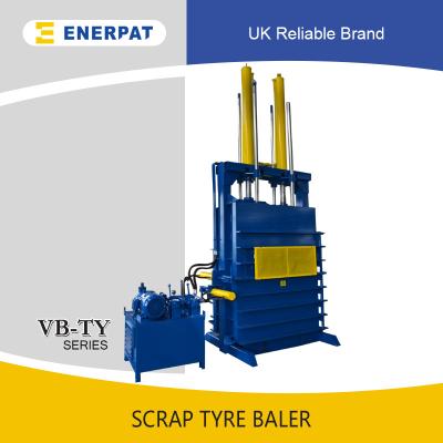 China Vertical Automatic Scrap Car Tyre Baler for sale