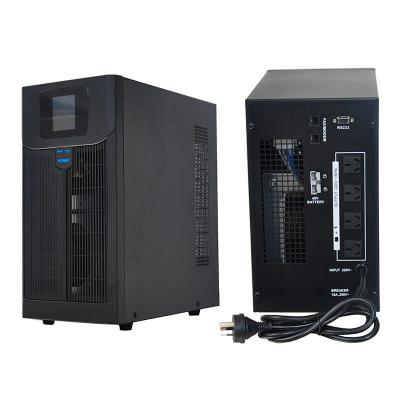 China 3KVA / 2.1KW Line-Interactive UPS Double CPU Control Pure Sine Wave for sale