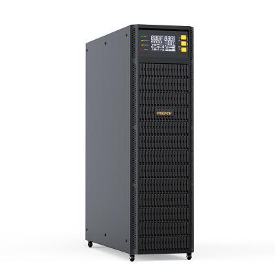 China Visench OEM ODM 10KVA/9000W 3 Phase 0ms Transfer Pure Sine Wave 10000VA Online Industrial UPS Uninterrupted Power Supply for sale