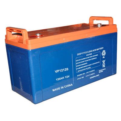 China Lead Acid Battery Maintenance Free Batter 12v 120ah CE Deep Cycle Battery ABS Mobile Price Flat Plate Deep Cycle: Sealed Gel for sale
