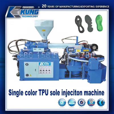 China Rotary Pvc Tpr Sole Moulding Machine 6 Stations Single Color for sale