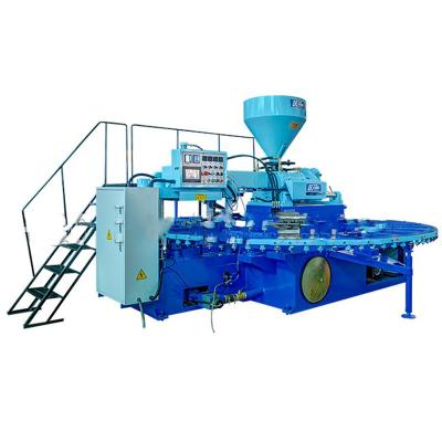 China 1-3 Color Pvc Air Blowing Shoe Making Machine , Automatic Vertical Injection Moulding Machine for sale