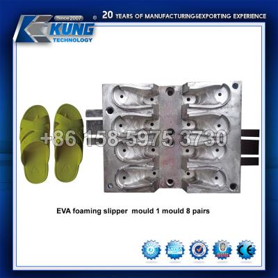 China EVA Foaming Slipper Mould 1 molde 8 pares en venta