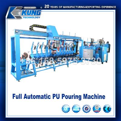 China Full Automatic Pouring PU Shoe Making Machine For Safety Shoes for sale