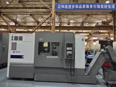 China HTC50E 1000 Horizontal Slant Bed CNC Lathe Machine GSK FANUC A2 8 Spindle for sale