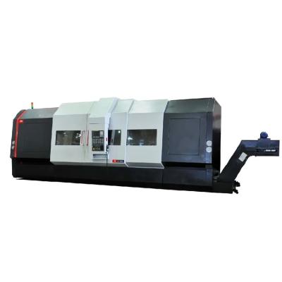 Chine Centre de tournage de métal CNC à 3 axes en inclinaison HTC63n Machine de fraisage de tour horizontal lourd à vendre