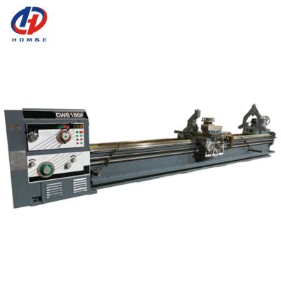 China CW6180F Heavy Horizontal Ordinary Lathe High-rigidity Guide Rail Width 600mm Floor Manual Lathe for sale