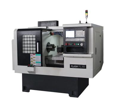 China Powerful Smart Flat Bed CNC Lathe FL300 With Linear Guideway for sale