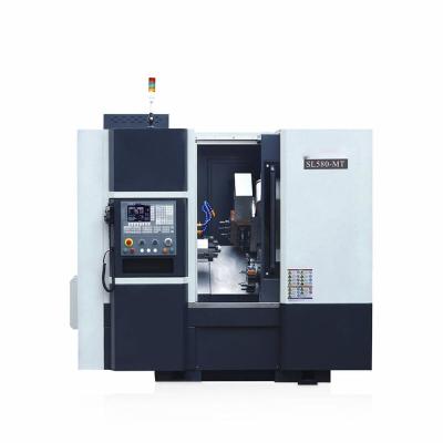 China 580mm X Axis Travel Slant Bed CNC Lathe Milling Machine SL580 Linear Guideway for sale