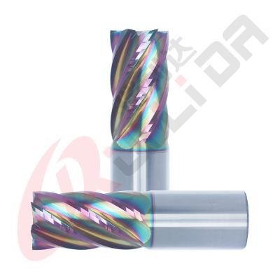 China Moinho de extremidade de alumínio DLC de 6 flautas que reveste 25mm 1