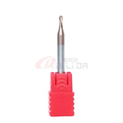 China 2mm Ball Nose Cutter Hss Cnc Ball Nose Router Bits Solid Carbide Hrc55 for sale