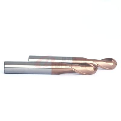 China 30 Helix Altin Coated End Mill Ball Nose 10mm Carbide End Mill for sale