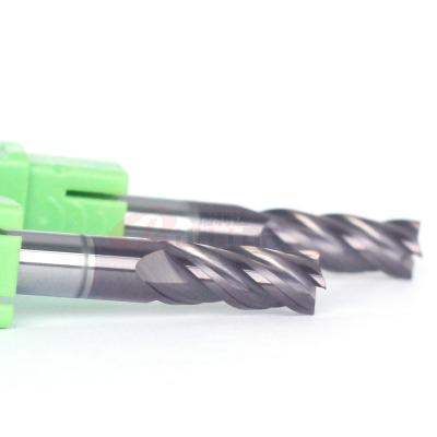 China Unequal Pitch HRC60 CNC Milling Cutter 4 Flute End Mill For Stainless Steel for sale