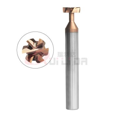 China 6 Flute End Mill Cutter Carbide T Slot Milling Cutter Custom Carbide End Mills for sale