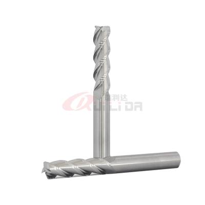 China 12mm 1/2 3 Flute Carbide End Mill Bits For Cutting Aluminum Corner Radius for sale