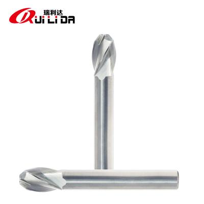 China Carboneto contínuo do tungstênio de 4 flautas cortador de uma chanfradura de 45 graus para a trituração de alumínio do CNC à venda