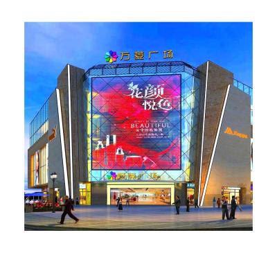 Chine Affichage d'écran mené transparent extérieur adhésif de verre de fenêtre P8 P10 P16 à vendre