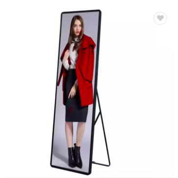 China Floor Standing WIFI Control Poster Led Display Light Weight Magic Digital Mirror P2.5 for sale