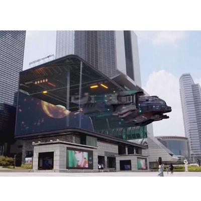 China Outdoor Super Large 3D Advertising Screen , Full Color Seamless Video Walls for sale