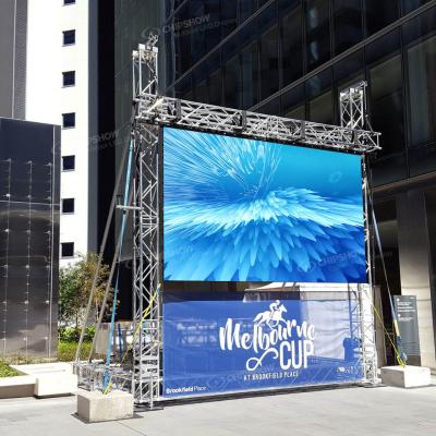China P3.91 Full Color Outdoor LED Display Panels 500x500mm Cabinets Front Open en venta