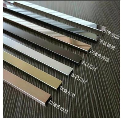 China China Stainless Steel U Channel Sizes Trim For Glass Manufacturer Factory Price for sale