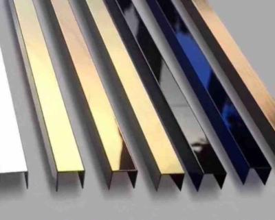 China China Stainless Steel U Channel Trim 3000mm Size For Window Handrail Glass for sale