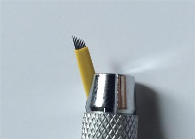 China Agulhas permanentes de Microblading da tatuagem da composição, 0.25mm lâmina da tatuagem de 7 pinos à venda