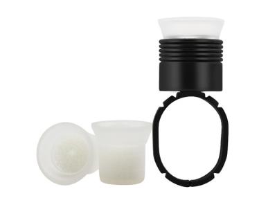 China Black Ink Ring Cup With Sponge Tattoo Equipment Supplies for sale