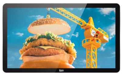 China 43'' QSR Digital Menu Boards Android Ultra Brightness Touch Multiple Screens for sale