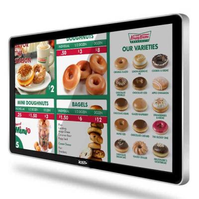 China 500nit Samsung Digital Menu Boards 55 Inch LCD Screen For Restaurant Menu With Windows OS for sale