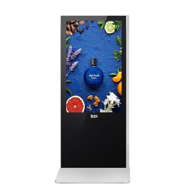 China Upside Down 65 Inch Digital Signage Touchscreens 3840X2160 50hz Freestanding Kiosk for sale