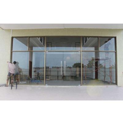 China Modern Glass Facade Doors with Handles/Hinges/Locks Sliding/Folding/Swing Opening Style for sale