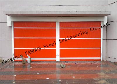 China Automatic Steel Industrial Garage Doors Lifting Up Roller Shutter Door PVC Surface for sale