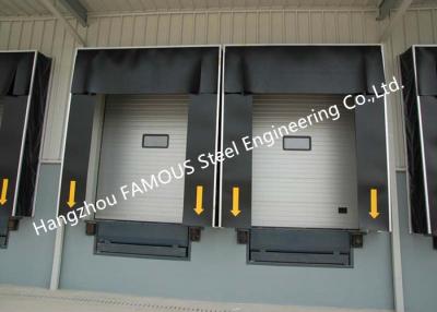 China Commercial  PVC Loading Dock Doors With Folding Rubber Seal For Logistic Unloading Platform Use for sale