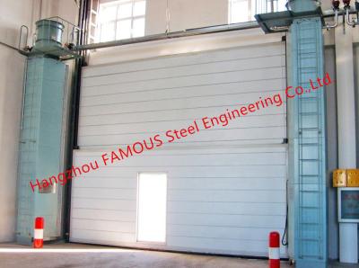 China Segmental Overhead Steel Doors Vertical Lifting Counterweight Sectional Industrial Doors for sale