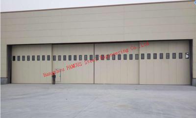 China Industrial Steel Structure Aircraft telescopic Hangar Sliding Door for sale