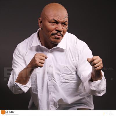 China Western Style Celebrity Action Figure Mike Tyson Life Size Resin Human Replica Statue for sale