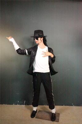 China Wax Museum Celebrity Wax Figures Of Michael Jackson Life Size Waxwork 170cm Height for sale