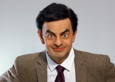 China Silicone And Resin Film Star Mr. Bean Celebrity Wax Figures / Celebrity Wax Sculpture for sale