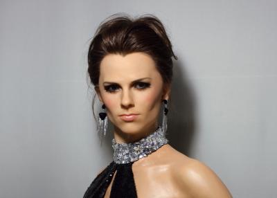 China Custom Celebrity Wax Statues Of Victoria Caroline Beckham for wax museum for sale