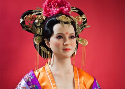China Sexy Girl Museum Wax Figures Of Tang Dynasty / Realistic Wax Sculptures for sale