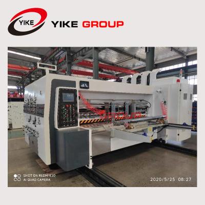 China YIKE 300Pcs Per Min Top Speed Flexo Printer Die Cutter With Slotter Machine For Corrugated Box Factory for sale