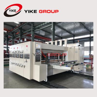 China A impressora Slotter de Flexo da velocidade YK-1224 superior giratório morre máquina do cortador à venda