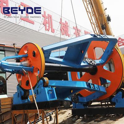 China Pintle Type Cable Making Machine , Vertical Double Twister Machine for sale