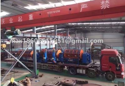 China Máquina de encalhamento de aço do cabo do condutor 37 quilowatts com dispositivo transversal à venda
