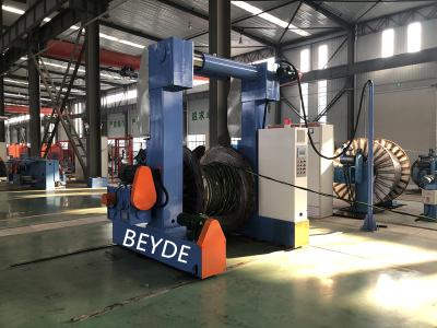 China Removable Blue Color Cable Stranding Machine 1250-3150 Mm Gantry Walking Type for sale