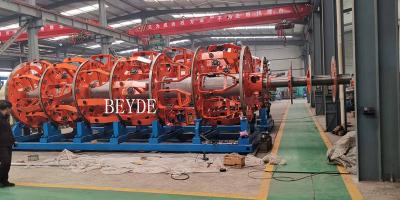 China Steel Wire Armouring Machine 48+48 Nos Bobbins DIN400 0.8-4.0 mm for sale