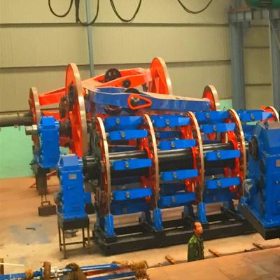 China Individual Motor Driving Armoured Cable Machine Type 500/30 Spool With Column Receive Line Rack for sale
