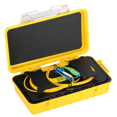 China FC/LC/SC/ST Connector SM DM OTDR Launch Cable Box , 500m 1km Fiber Optic Launch Box for sale