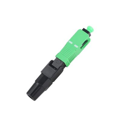 China Blue SC UPC Field Installable Fiber Optic Fast Connectors For WAN LAN for sale